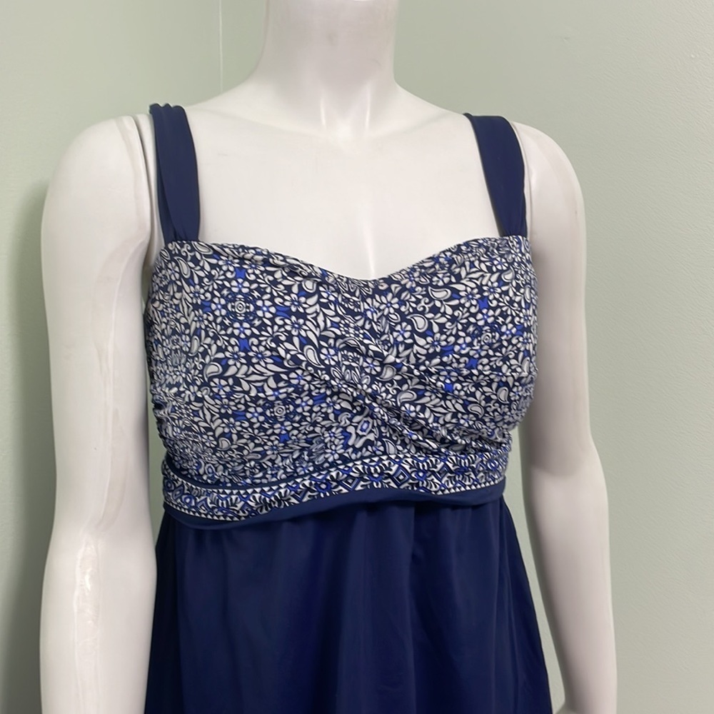 Lands End 2 piece Swim Dress and bottoms size 8 - Picture 4 of 9